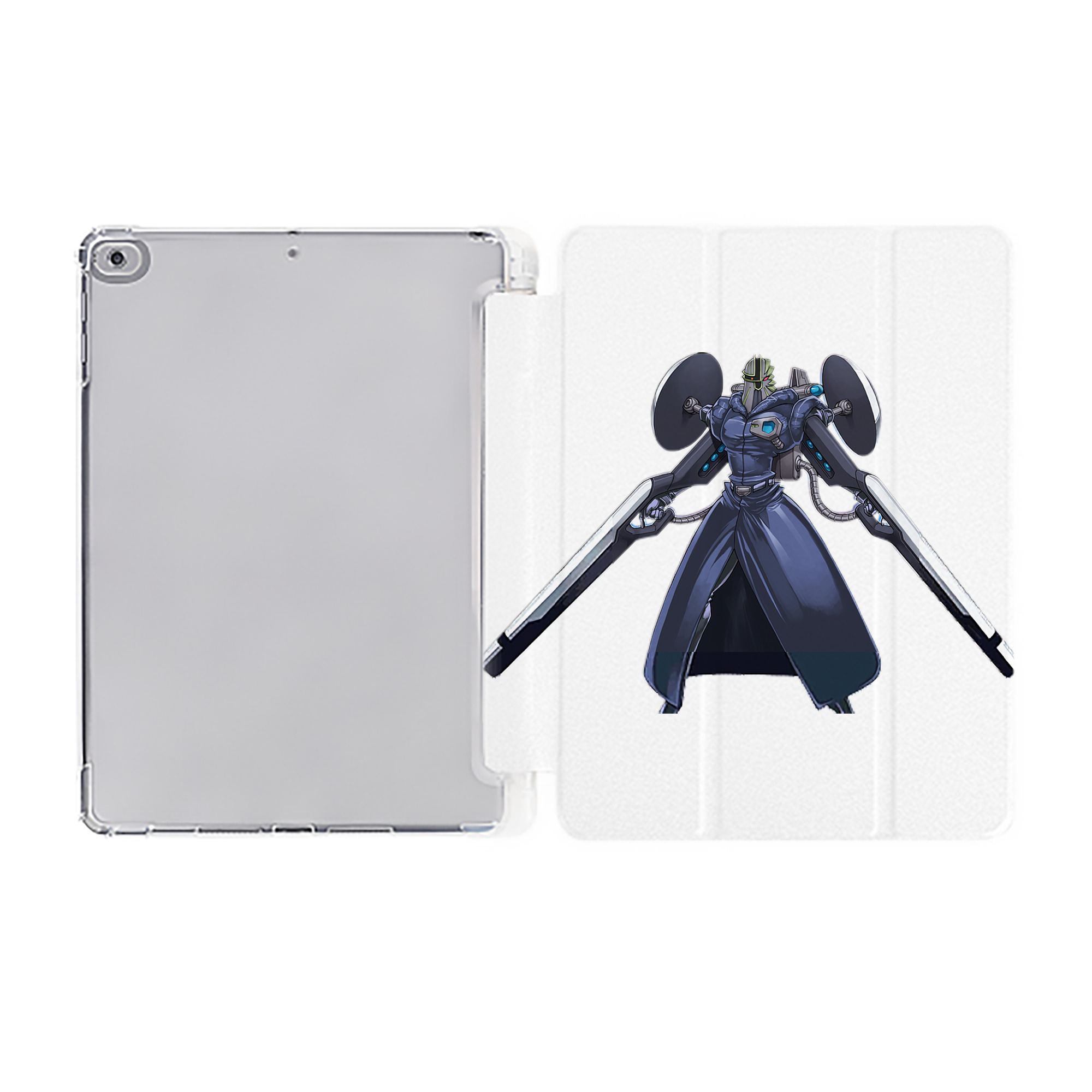 （画像用） 遊☆戯☆王 Yu-Gi-Oh! IPad ケース ペン収納付き 三つ折りスタンド PUレザー×シリコン 対応機種9.5/10.5/10.9インチ